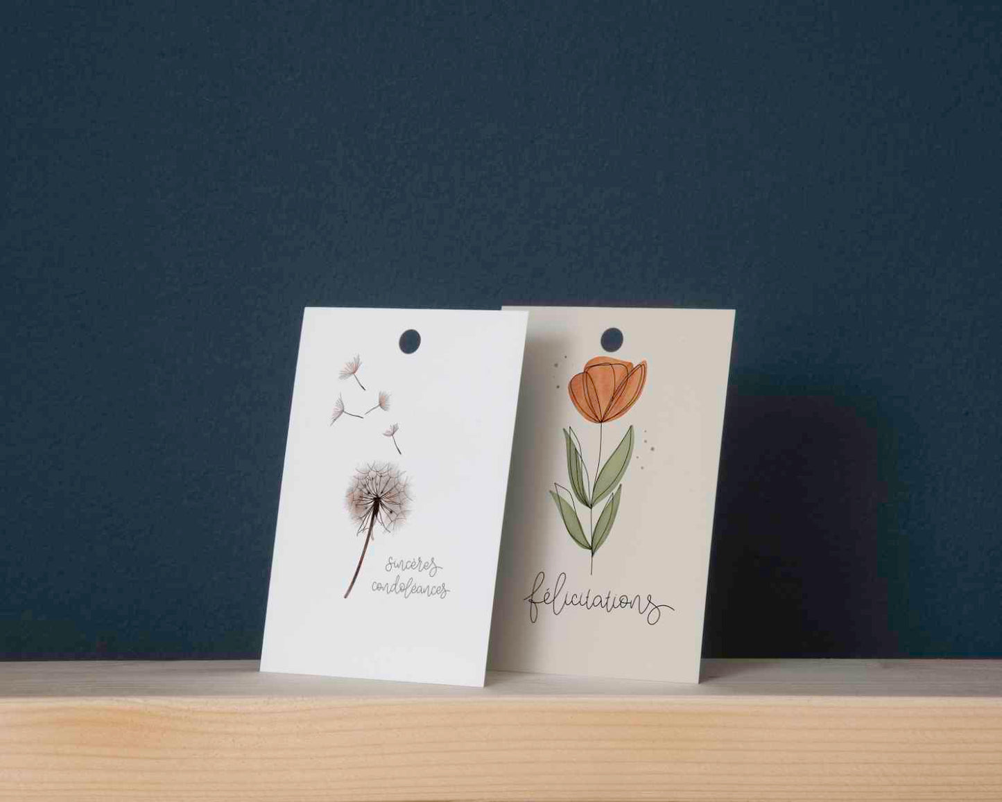 2 x 25 Blumenkarten Maximale Flexibilität - Maison Fidele