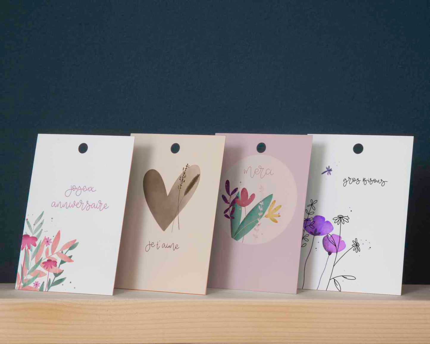 4 x 25 Blumenkarten in einer preisgünstigen Grossverpackung - Maison Fidele