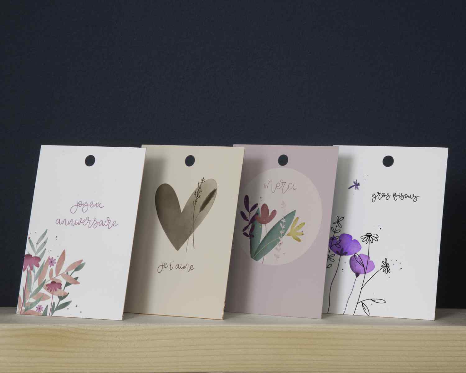 4 x 25 Blumenkarten in einer preisgünstigen Grossverpackung - Maison Fidele