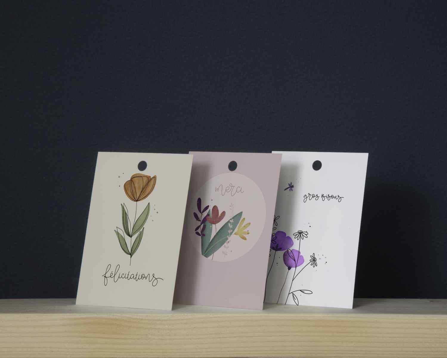 3 x 25 Blumenkarten - Maison Fidele