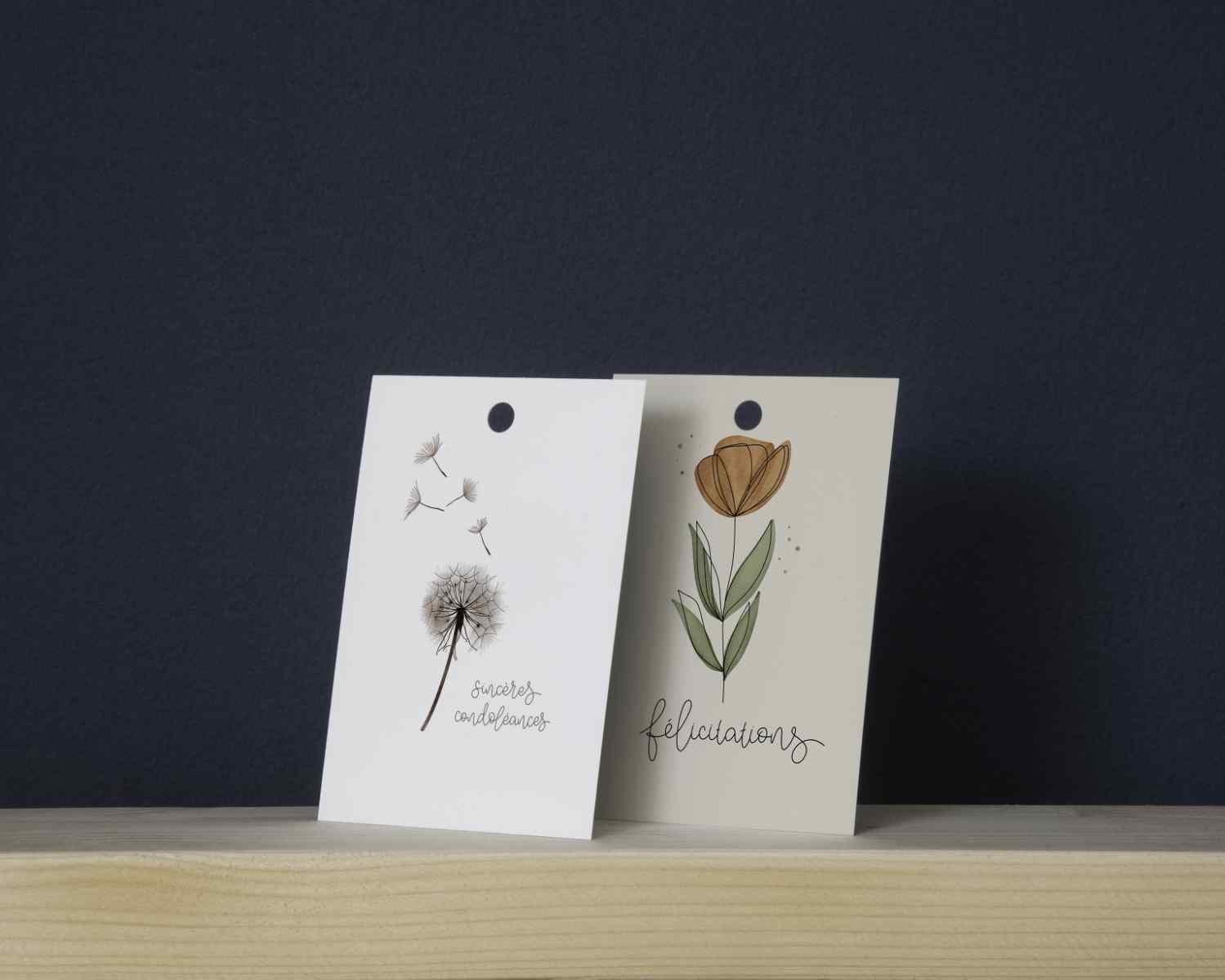 2 x 25 Blumenkarten Maximale Flexibilität - Maison Fidele